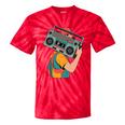 Retro 90s Boombox Nostalgia Party For Music Lovers Men Women Tie-Dye T-Shirts Red Tie-Dye