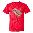 Retro Cassette And Pencil 80s 90s Nostalgia Music Lover Tie-Dye T-Shirts Red Tie-Dye