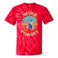 Retro Cassette Player Never Forget Nostalgia Vintage Tie-Dye T-Shirts Red Tie-Dye