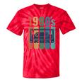 Retro Nineties Style Audio Tape Nostalgia Year 1990 Tie-Dye T-Shirts Red Tie-Dye