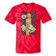 Retro Pop Art Vintage Style Blonde Psychedelic 50s Nostalgia Tie-Dye T-Shirts Red Tie-Dye