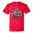 Retro Graphic Print With a Touch Of Nostalgia Tie-Dye T-Shirts Red Tie-Dye Retro Graphic Print With a Touch Of Nostalgia Tie-Dye T-Shirts Red Tie-Dye