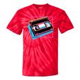 Retro VHS Vaporwave Video Cassette Nostalgia Geek Chic Tie-Dye T-Shirts Red Tie-Dye