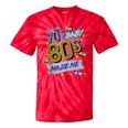 Retro Vintage 70's Baby 80's Made Me Nostalgia Classic Tie-Dye T-Shirts Red Tie-Dye
