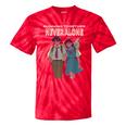 Running Together Always Connected Anime Nostalgia Message Tie-Dye T-Shirts Red Tie-Dye