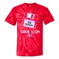 Save Icon IRL Retro Tech Humor Floppy Disk 90s Nostalgia Tie-Dye T-Shirts Red Tie-Dye