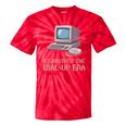 I Survived The Dial-Up Era Retro 90s Nostalgia Premium Tri-Blend Tie-Dye T-Shirts Red Tie-Dye