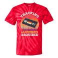 Tracking Adjustments Required Nostalgia VHS Retro Tape Tie-Dye T-Shirts Red Tie-Dye