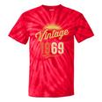 Vintage 1969 Retro Era Badge For Nostalgia Fans Tie-Dye T-Shirts Red Tie-Dye