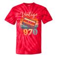 Vintage 1970 Retro Cassette Tape 70s Born Nostalgia Birthday Tie-Dye T-Shirts Red Tie-Dye