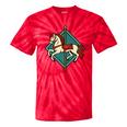 Vintage Carousel Horse Merry Go Round Nostalgia Art Premium Tie-Dye T-Shirts Red Tie-Dye