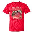Vintage Please Be Patient With Me I'm From The 1900s Train Tie-Dye T-Shirts Red Tie-Dye