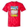 Women's Frutiger Aero Aesthetic Rainbow Glitch Art Tie-Dye T-Shirts Red Tie-Dye