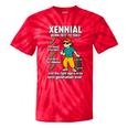 Xennial Born 1977 To 1983 Nostalgia Tie-Dye T-Shirts Red Tie-Dye