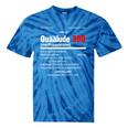 1970's Lemon Labs Quaalude 300 Label Reproduction Nostalgia Premium Tri-Blend Tie-Dye T-Shirts Blue Tie-Dye
