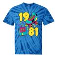 1981 Retro Raised In The 80s Old School Nostalgia Vibes Tie-Dye T-Shirts Blue Tie-Dye 1981 Retro Raised In The 80s Old School Nostalgia Vibes Tie-Dye T-Shirts Blue Tie-Dye
