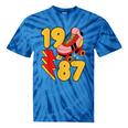 1987 Retro Roller Skate Vintage 80s Nostalgia Collector Tie-Dye T-Shirts Blue Tie-Dye