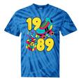 1989 Retro Raised In The 80s Old School Nostalgia Vibes Tie-Dye T-Shirts Blue Tie-Dye