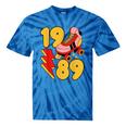 1989 Retro Roller Skate Vintage 80s Nostalgia Collector Tie-Dye T-Shirts Blue Tie-Dye