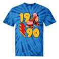 1990 Retro Roller Skate Vintage 90s Nostalgia Collector Tie-Dye T-Shirts Blue Tie-Dye