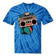 80s 90s Retro Party Costume Nostalgia Boombox Music Hip Hop Tie-Dye T-Shirts Blue Tie-Dye