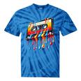 80s 90s Retro Party Costume Nostalgia Cassette Tie-Dye T-Shirts Blue Tie-Dye