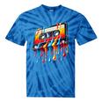80s 90s Retro Party Costume Nostalgia Cassette Tie-Dye T-Shirts Blue Tie-Dye