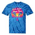80s Fashion Girls Just Wanna Have Fun 1980s Nostalgia Tie-Dye T-Shirts Blue Tie-Dye