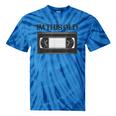 80s VHS Video Cassette Nostalgia Tie-Dye T-Shirts Blue Tie-Dye
