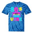 80's Vibe Retro Style Cassette Tape Nostalgia 1980s Party Tie-Dye T-Shirts Blue Tie-Dye
