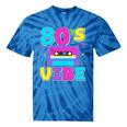 80's Vibe Retro Style Cassette Tape Nostalgia 1980s Party Tie-Dye T-Shirts Blue Tie-Dye