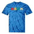 80s Video Game Nostalgia Retro Vintage Arcade Novelty Tie-Dye T-Shirts Blue Tie-Dye