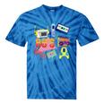 80's Vintage Cassette Tape Nostalgia Mixtape Era 1980s Retro Premium Tri-Blend Tie-Dye T-Shirts Blue Tie-Dye
