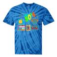 80's Vintage Cassette Tape Nostalgia Mixtape Era 1980s Retro Tie-Dye T-Shirts Blue Tie-Dye