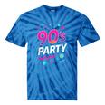 90's Party 90s Nostalgia Retro Rave Dance Music Tie-Dye T-Shirts Blue Tie-Dye