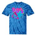 90's Vibe Retro Style Cassette Tape Nostalgia 1990s Party Tie-Dye T-Shirts Blue Tie-Dye