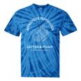 Analogue Nostalgia Letter & Stamp Graphic Tie-Dye T-Shirts Blue Tie-Dye