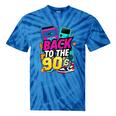 Back To The 90s Nostalgia Cassette Game Console Boombox Tie-Dye T-Shirts Blue Tie-Dye