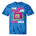 The Best Moms Are 90s Girls 90s Aesthetic Mom Nostalgia Tie-Dye T-Shirts Blue Tie-Dye