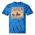 Boomer Millennial Please Be Patient I'm From The 1900s Premium Tie-Dye T-Shirts Blue Tie-Dye