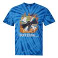 Buffering Glitched CD On Fire 2000s Nostalgia Tie-Dye T-Shirts Blue Tie-Dye