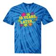 Cartoons Retro 18 Years Later Groovy Pop Art Nostalgia Tie-Dye T-Shirts Blue Tie-Dye