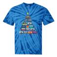 Cassette Tape Christmas Tree Graphic 80s 90s Retro Nostalgia Tie-Dye T-Shirts Blue Tie-Dye Cassette Tape Christmas Tree Graphic 80s 90s Retro Nostalgia Tie-Dye T-Shirts Blue Tie-Dye