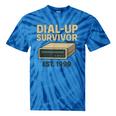 Dial Up Survivor Retro 90s Internet Nostalgia Tie-Dye T-Shirts Blue Tie-Dye