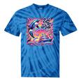 EAT THE RICH 90S NOSTALGIA WHALE ORCA YAHCT RETRO Tie-Dye T-Shirts Blue Tie-Dye