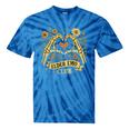 Elder Emo Club Skeleton Hands Heart Nostalgia Tie-Dye T-Shirts Blue Tie-Dye