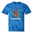 Elder Emo Nostalgia Skeleton Hand Tie-Dye T-Shirts Blue Tie-Dye