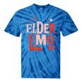 Elder Emo Retro Punk Typography Nostalgia Tie-Dye T-Shirts Blue Tie-Dye