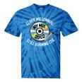 Elder Millennials Embracing 90s CDs Nostalgia Vibes Tie-Dye T-Shirts Blue Tie-Dye
