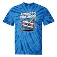 Elder Millennials Embracing 90s Rewind Nostalgia Vibes Tie-Dye T-Shirts Blue Tie-Dye